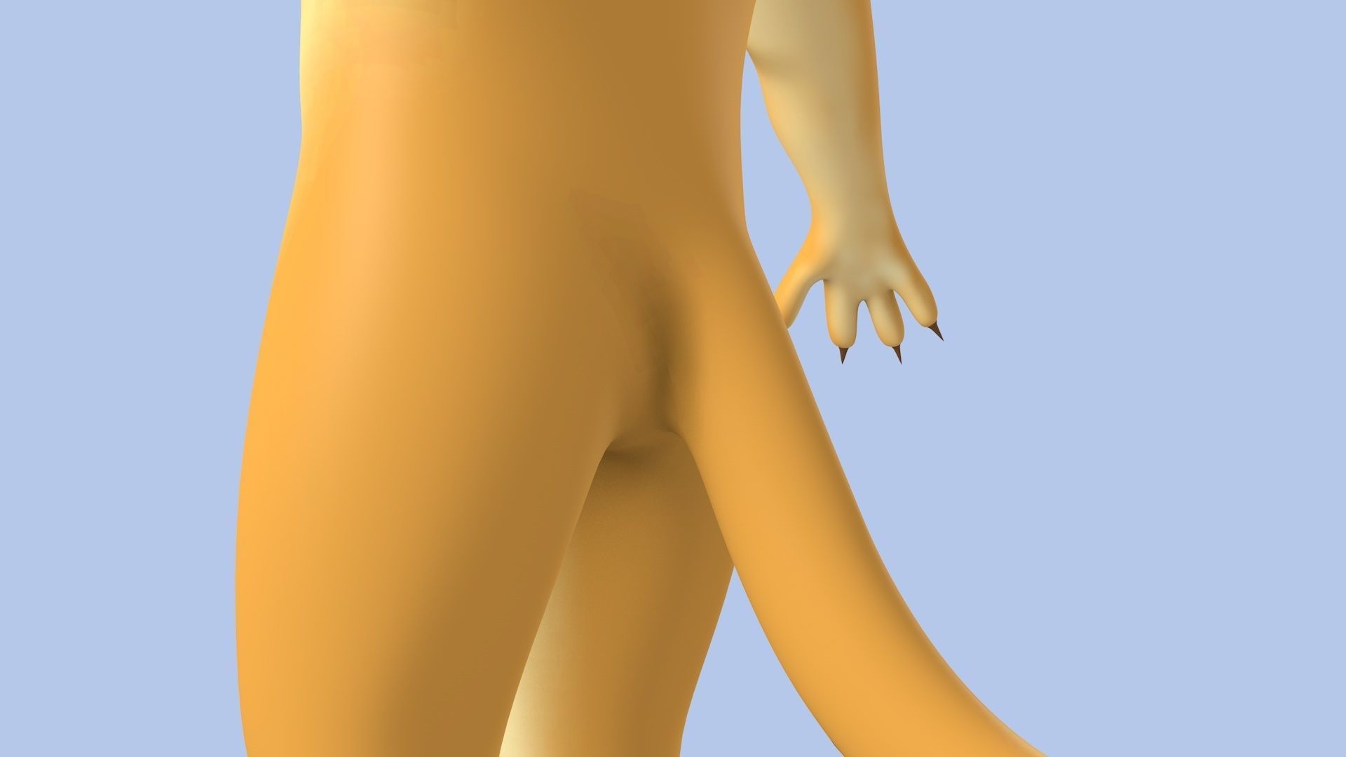 Cartoon Lion Low-poly 3D model_10