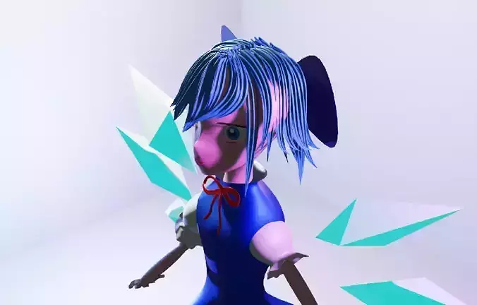 Touhou crino 3D model 3D model