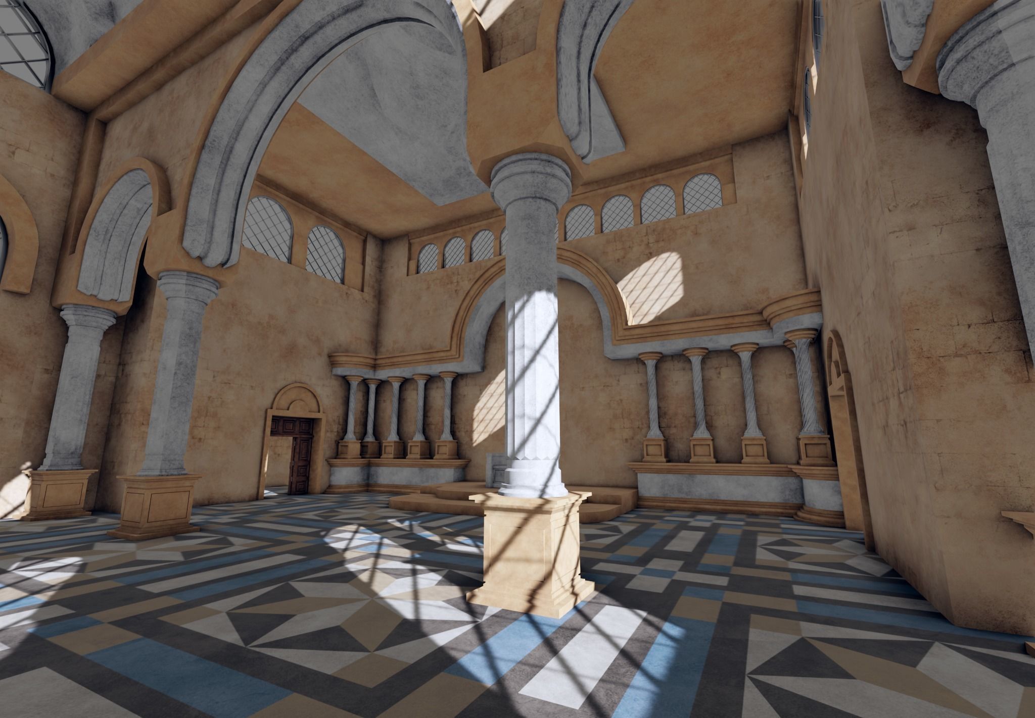 ancient arabian palace 3D model_17