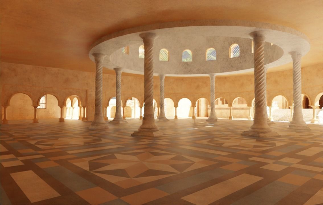 ancient arabian palace 3D model_12