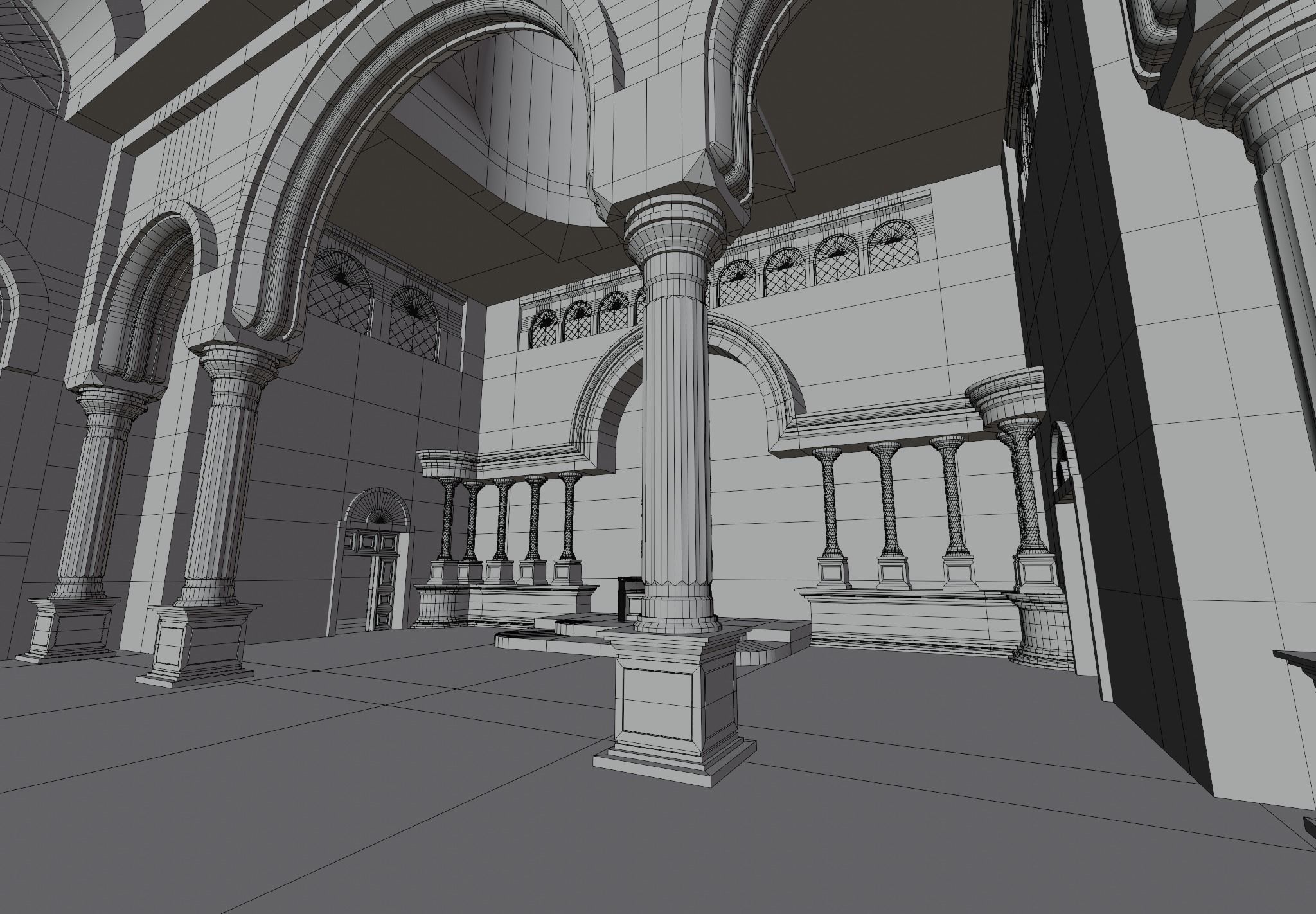 ancient arabian palace 3D model_20
