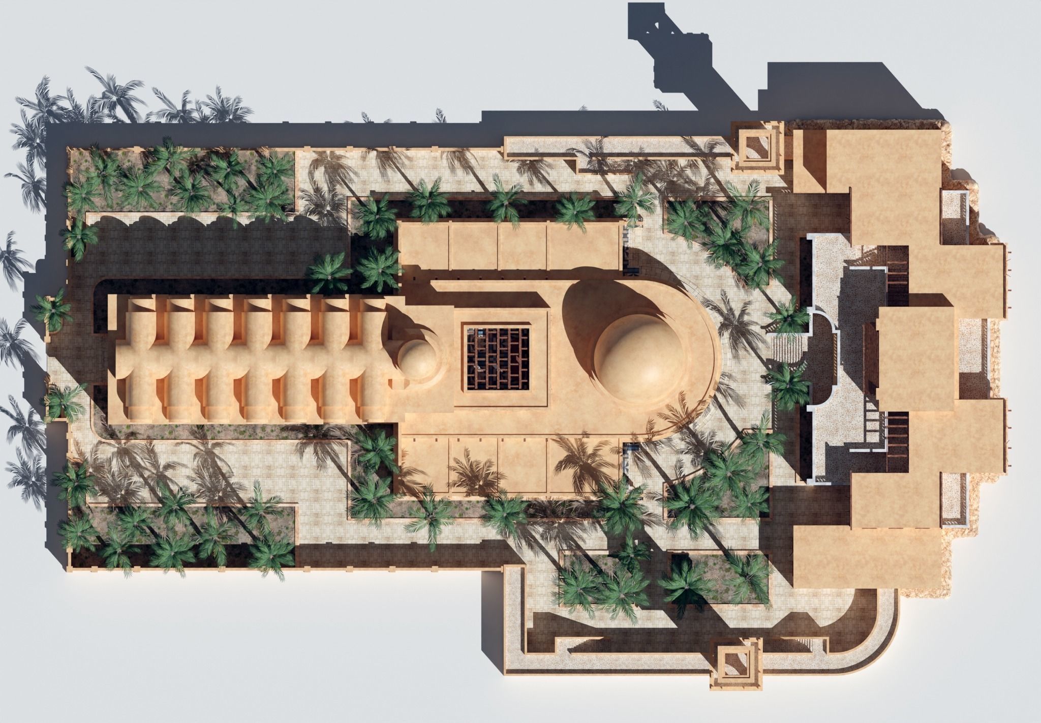 ancient arabian palace 3D model_3