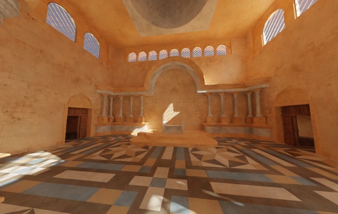 ancient arabian palace 3D model_11