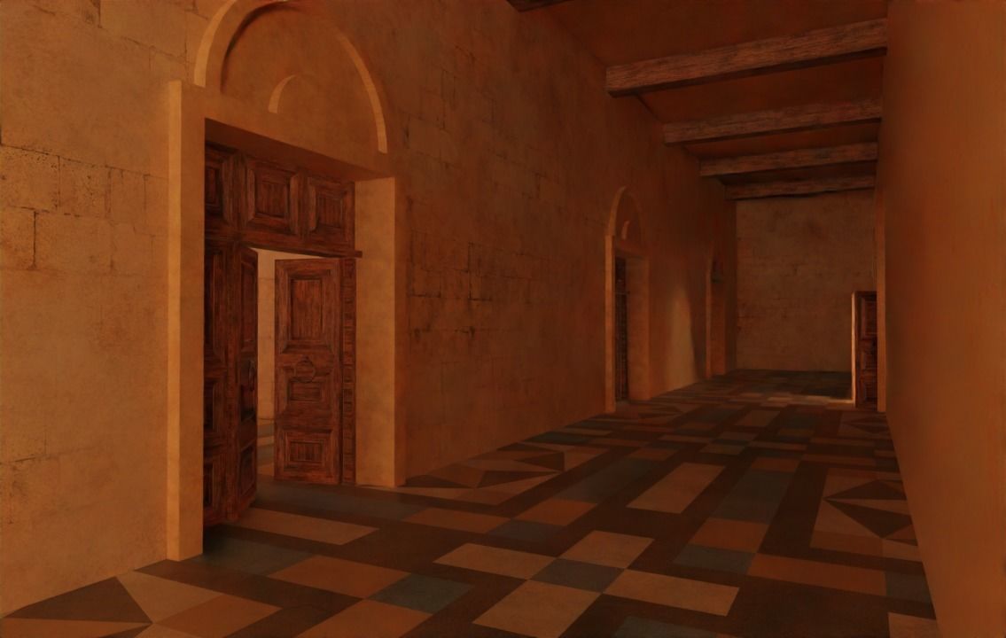 ancient arabian palace 3D model_16