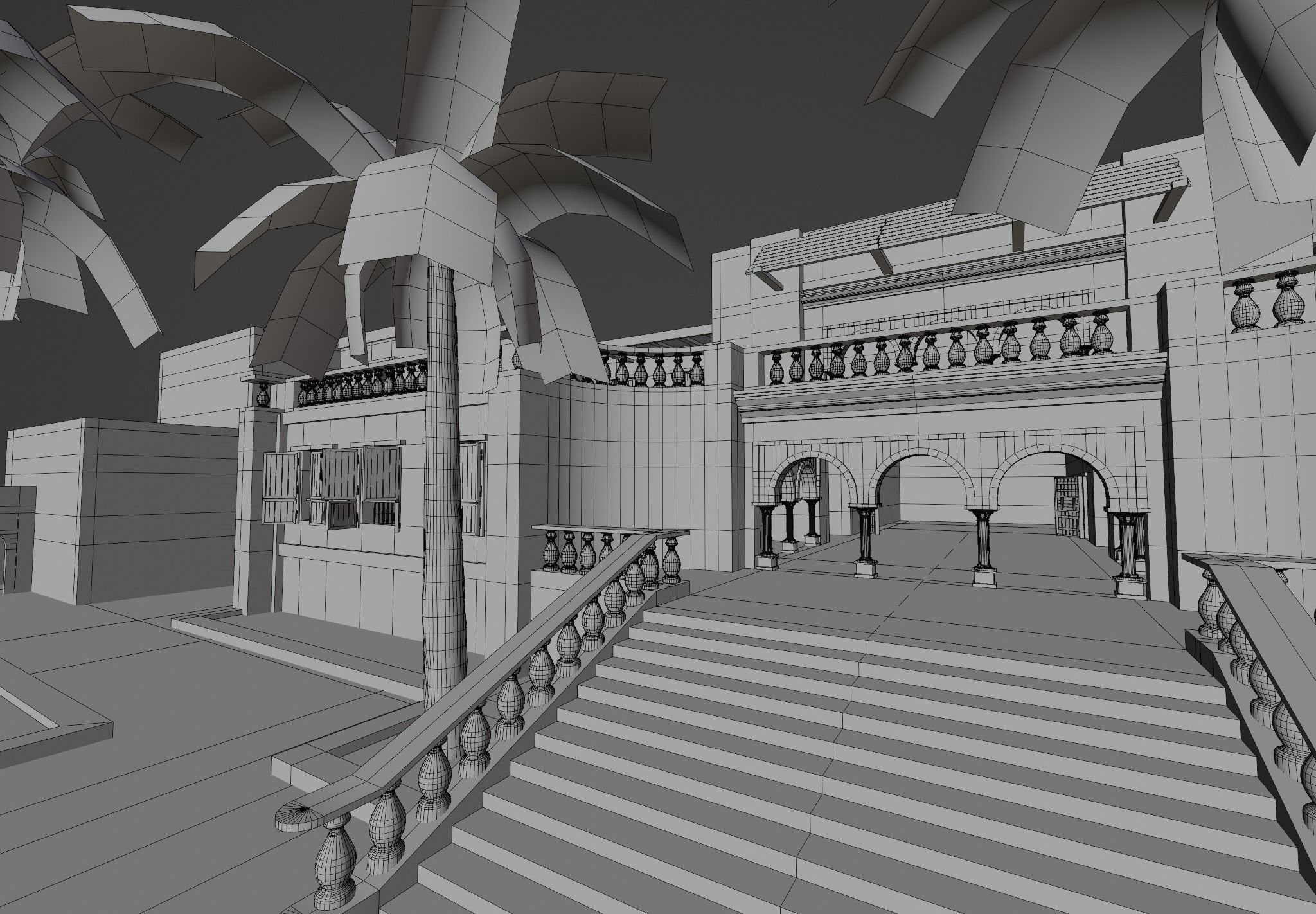 ancient arabian palace 3D model_22