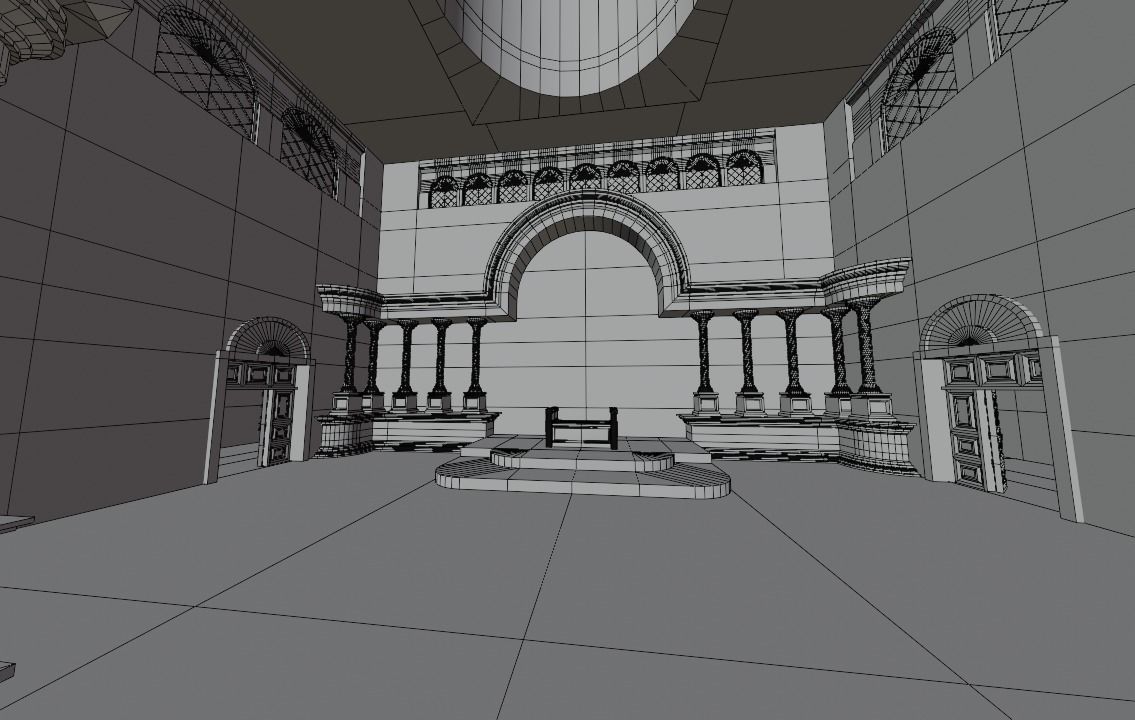 ancient arabian palace 3D model_30