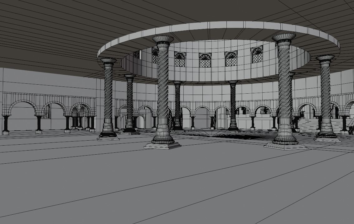 ancient arabian palace 3D model_28