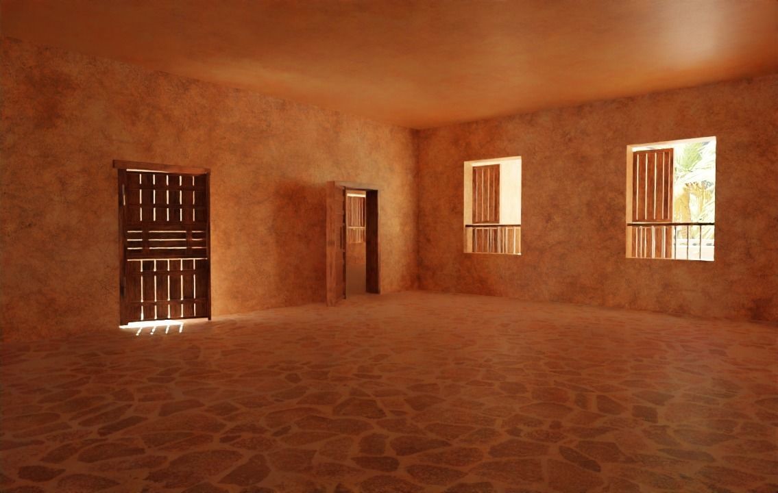 ancient arabian palace 3D model_15