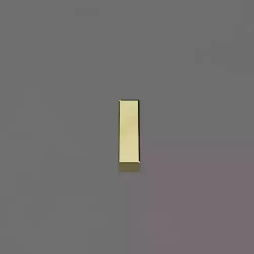 Alphabet I Letter Pendant 3D Model for Necklaces