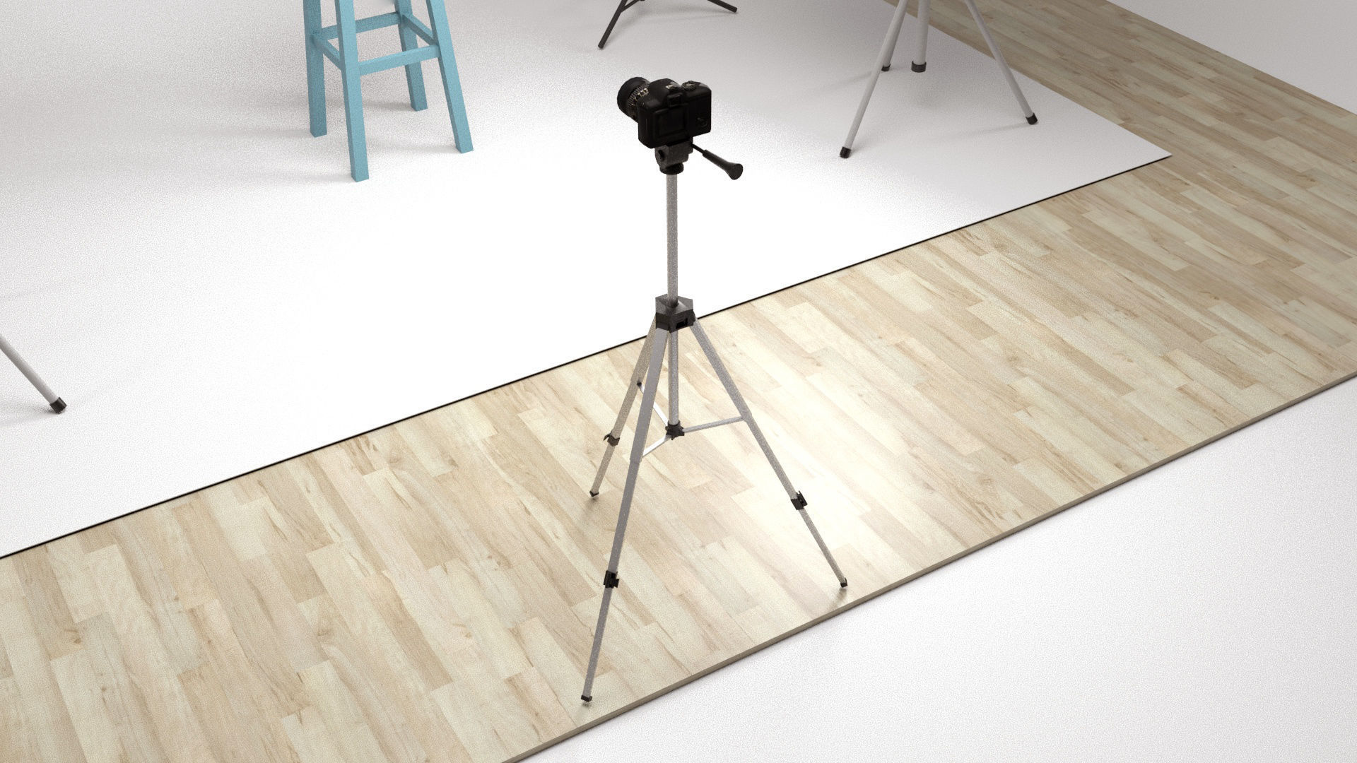 Photo Studio Props Low-poly 3D model_5