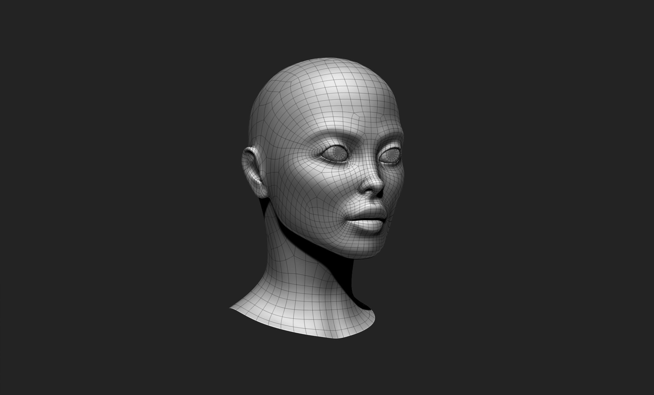 Female Head 7 Cartoon - Stylized - Anime - Manga Low-poly 3D model_10