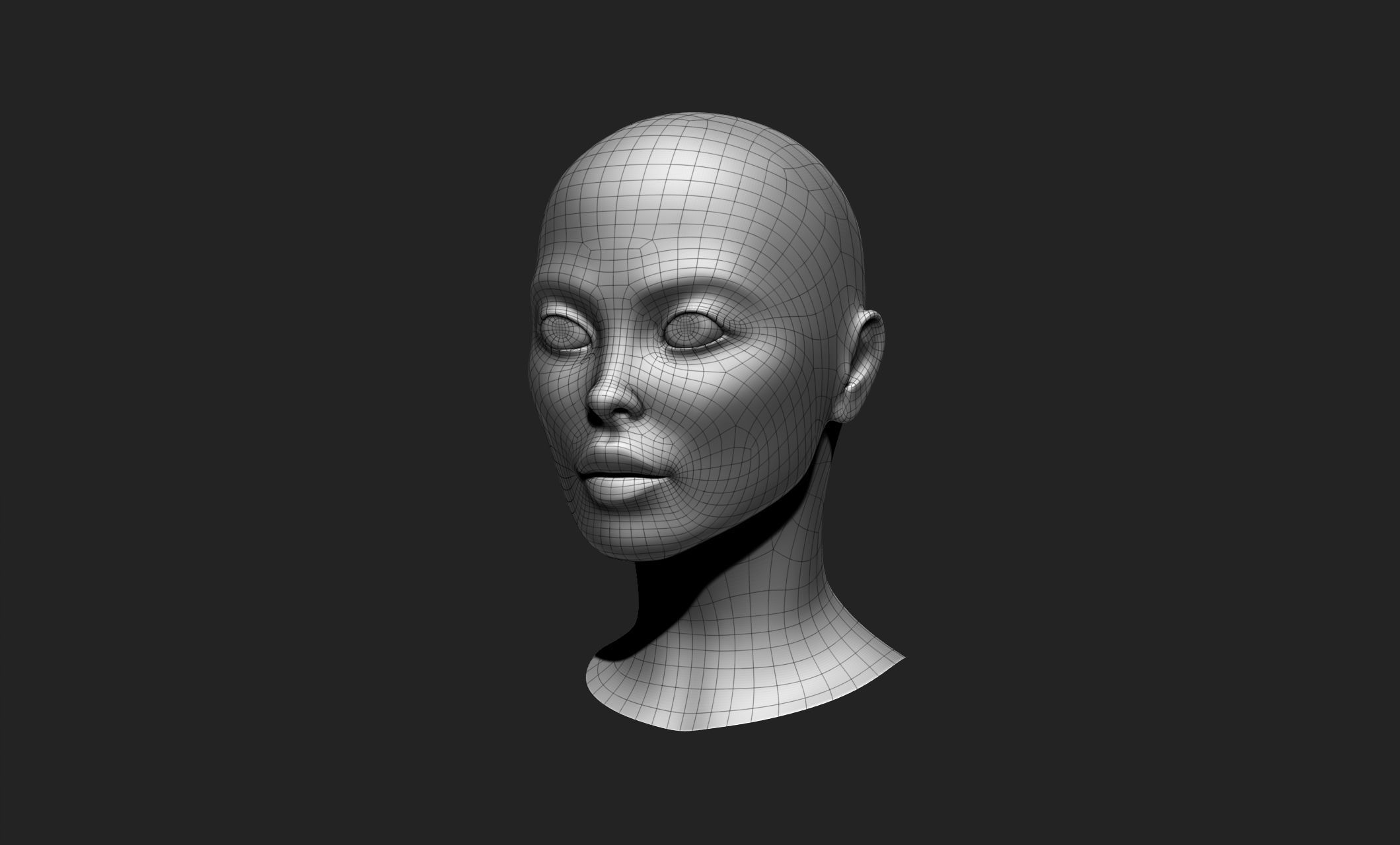 Female Head 7 Cartoon - Stylized - Anime - Manga Low-poly 3D model_11