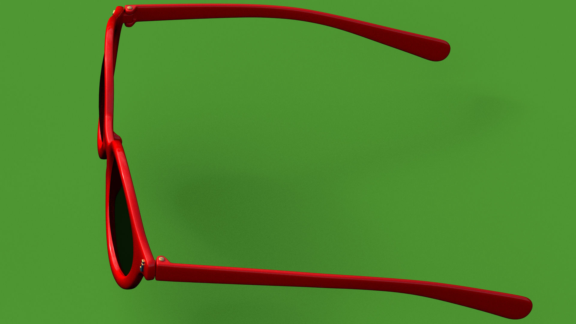 Sunglasses in 5 different colors Collection Low-poly 3D model_7