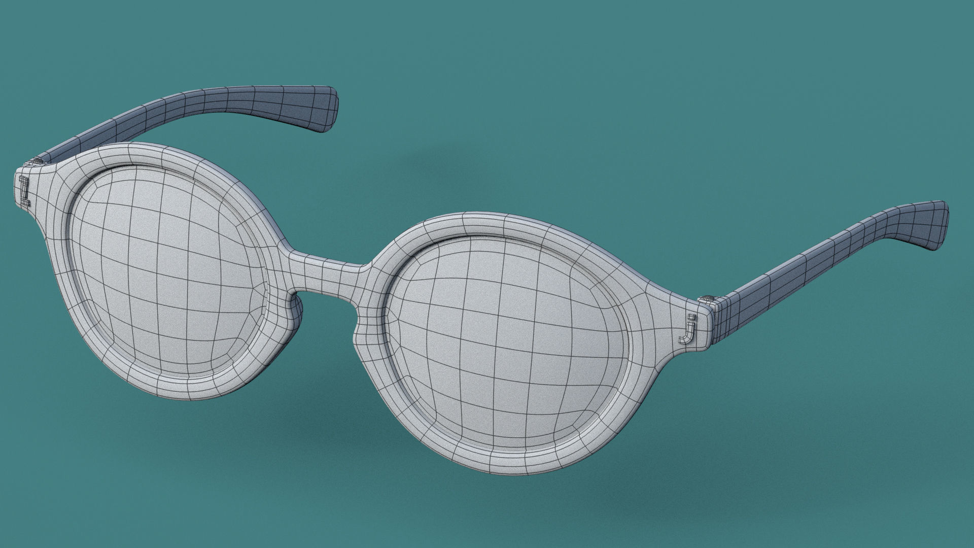 Sunglasses in 5 different colors Collection Low-poly 3D model_11