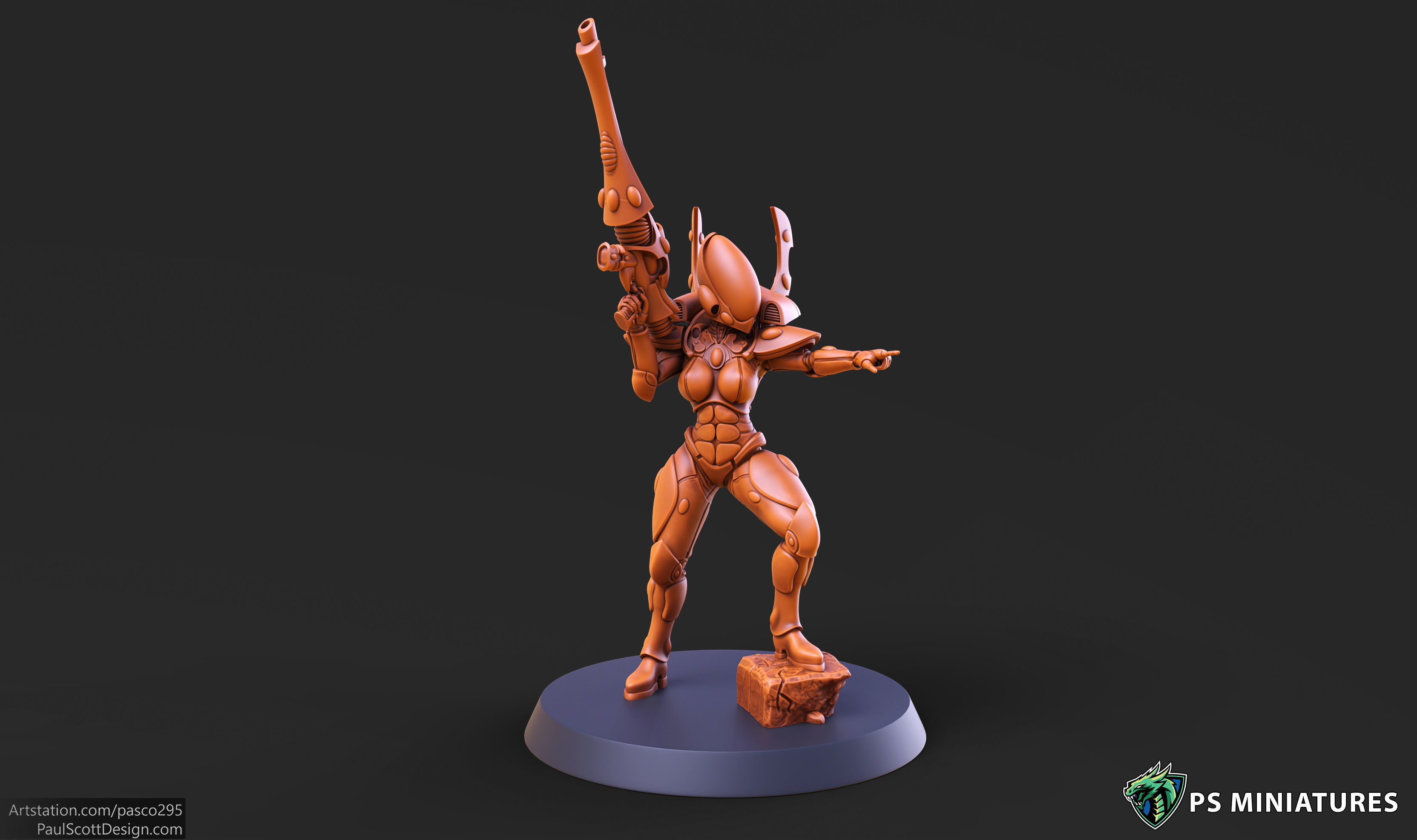 Elf Female Soldiers Bundle  40 variants and Pinups 3D print model_25