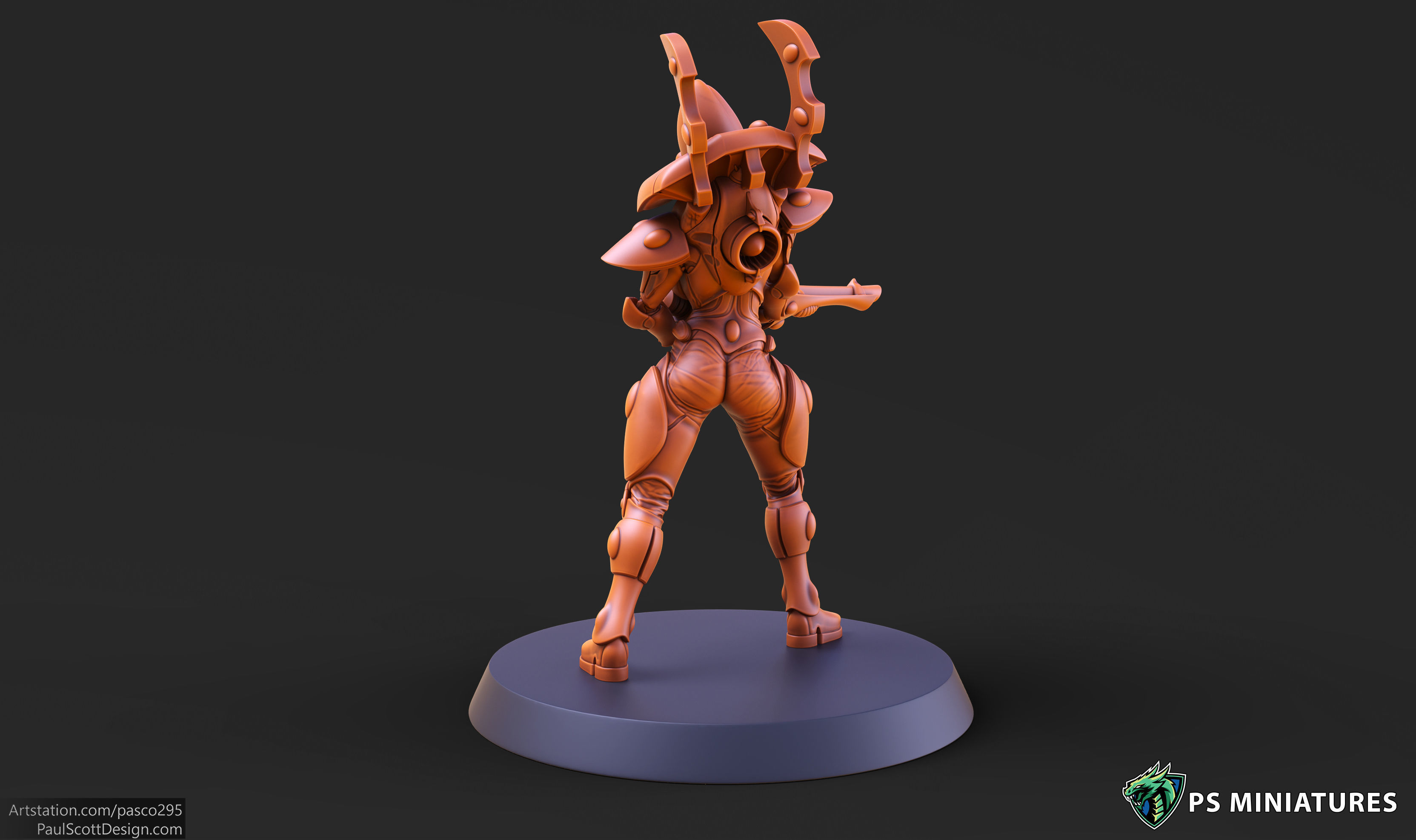 Elf Female Soldiers Bundle  40 variants and Pinups 3D print model_59