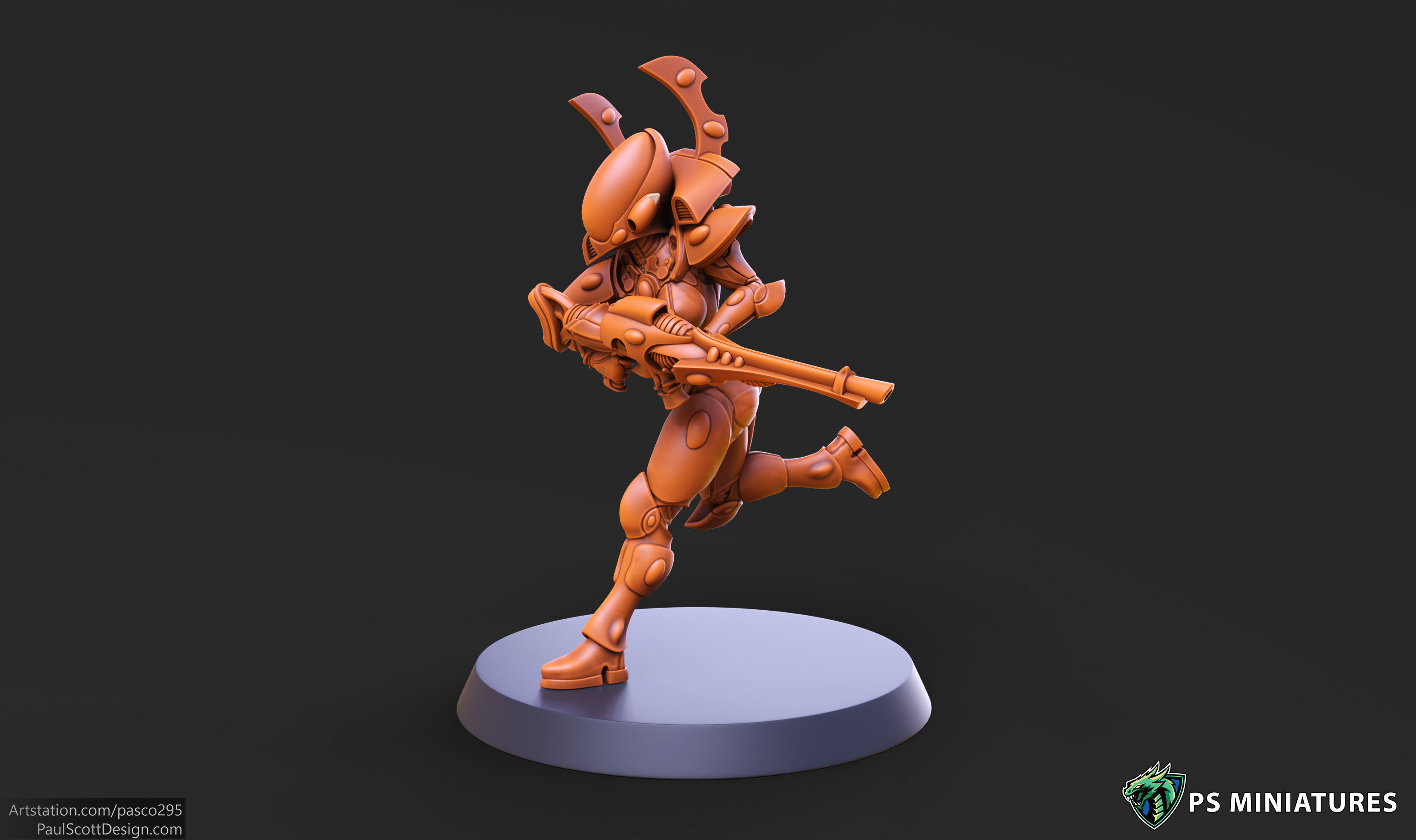 Elf Female Soldiers Bundle  40 variants and Pinups 3D print model_35