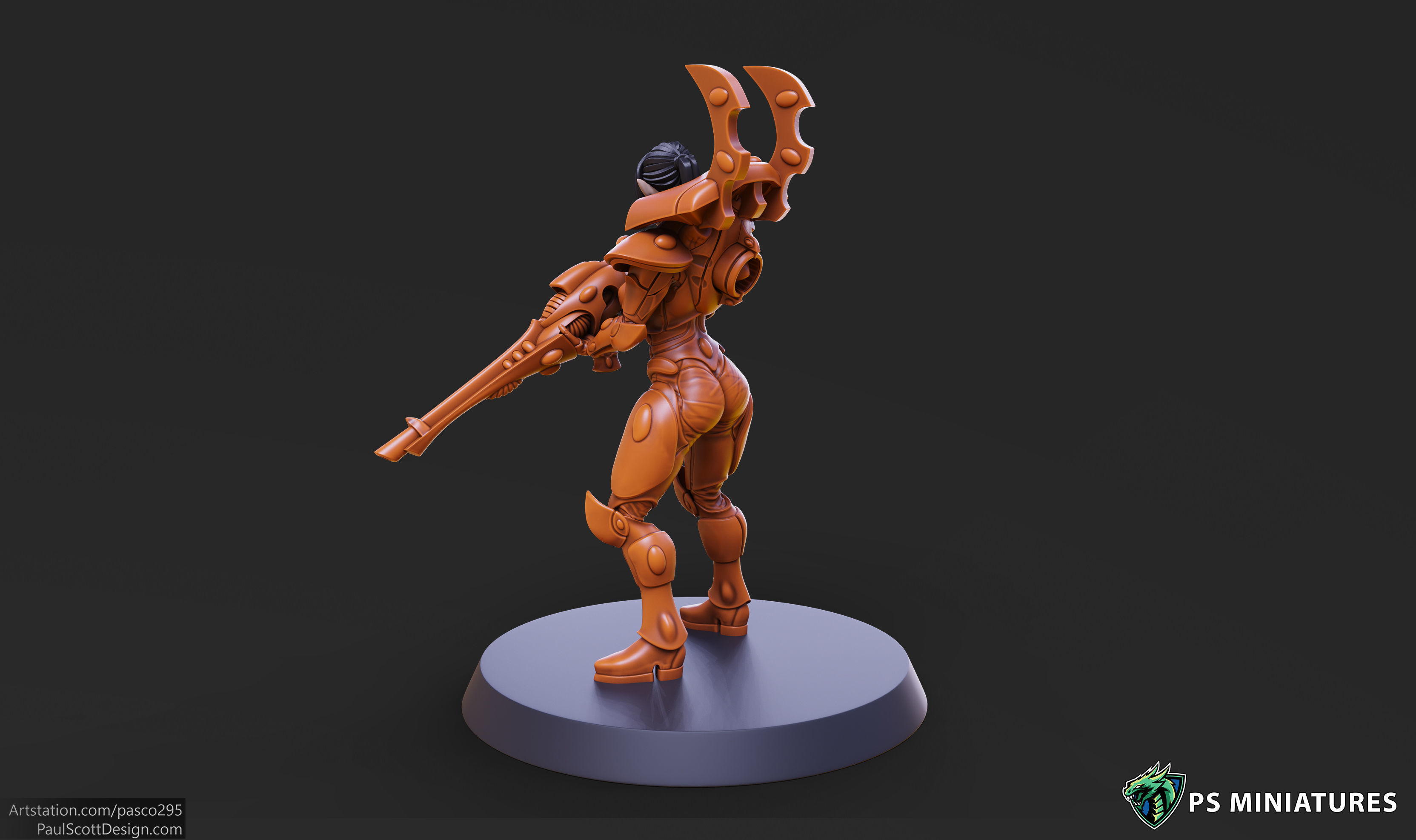 Elf Female Soldiers Bundle  40 variants and Pinups 3D print model_9