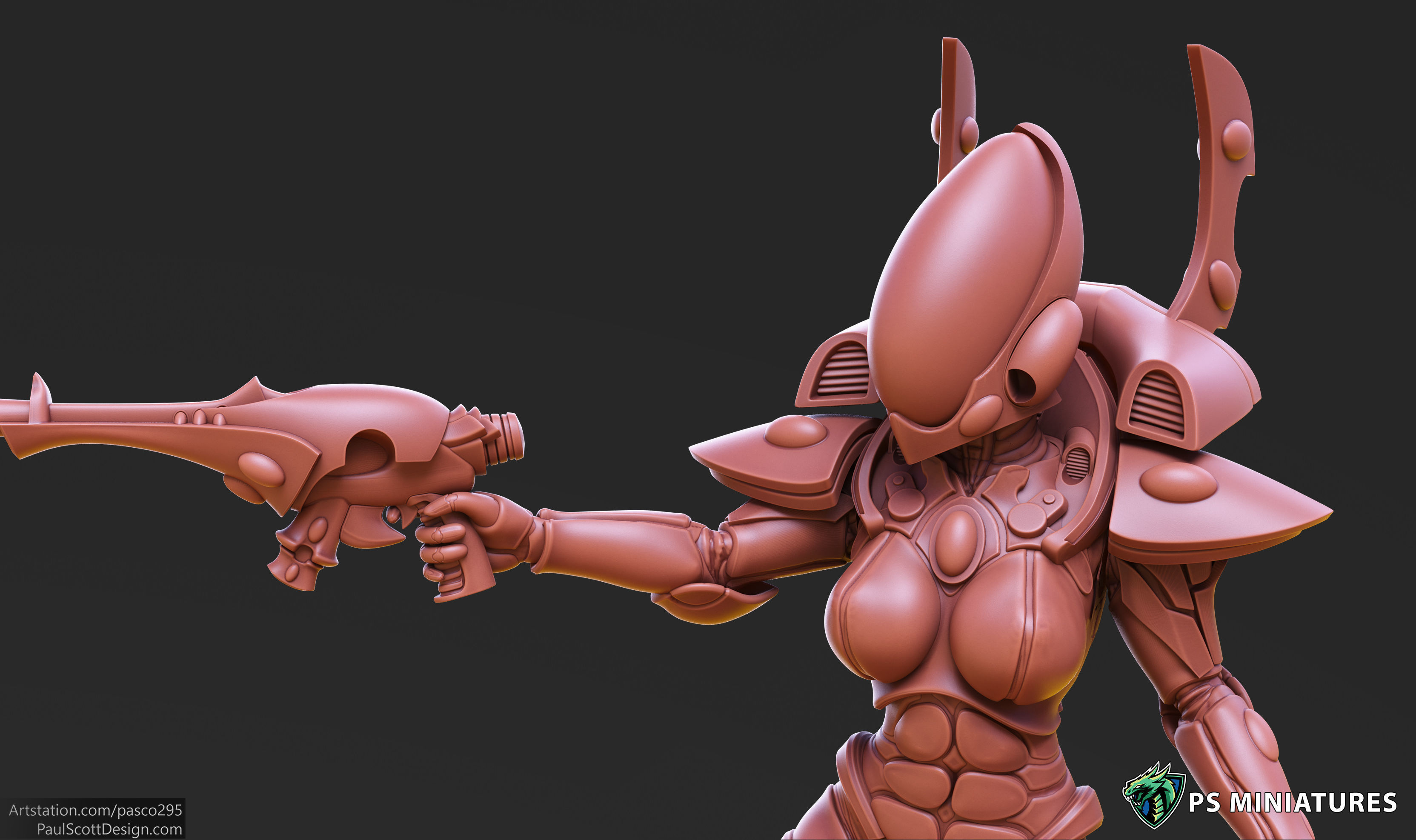 Elf Female Soldiers Bundle  40 variants and Pinups 3D print model_2