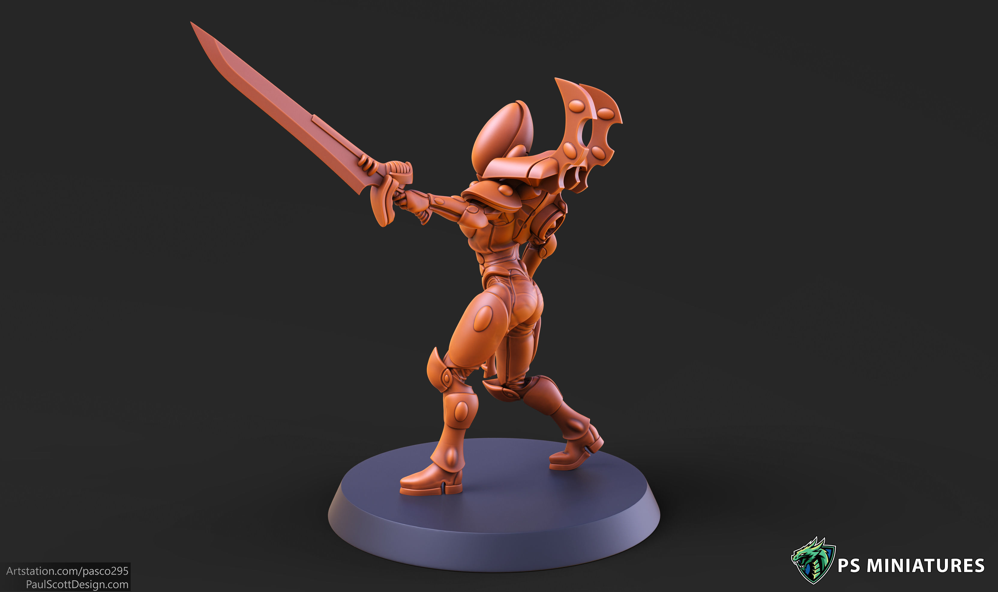 Elf Female Soldiers Bundle  40 variants and Pinups 3D print model_47