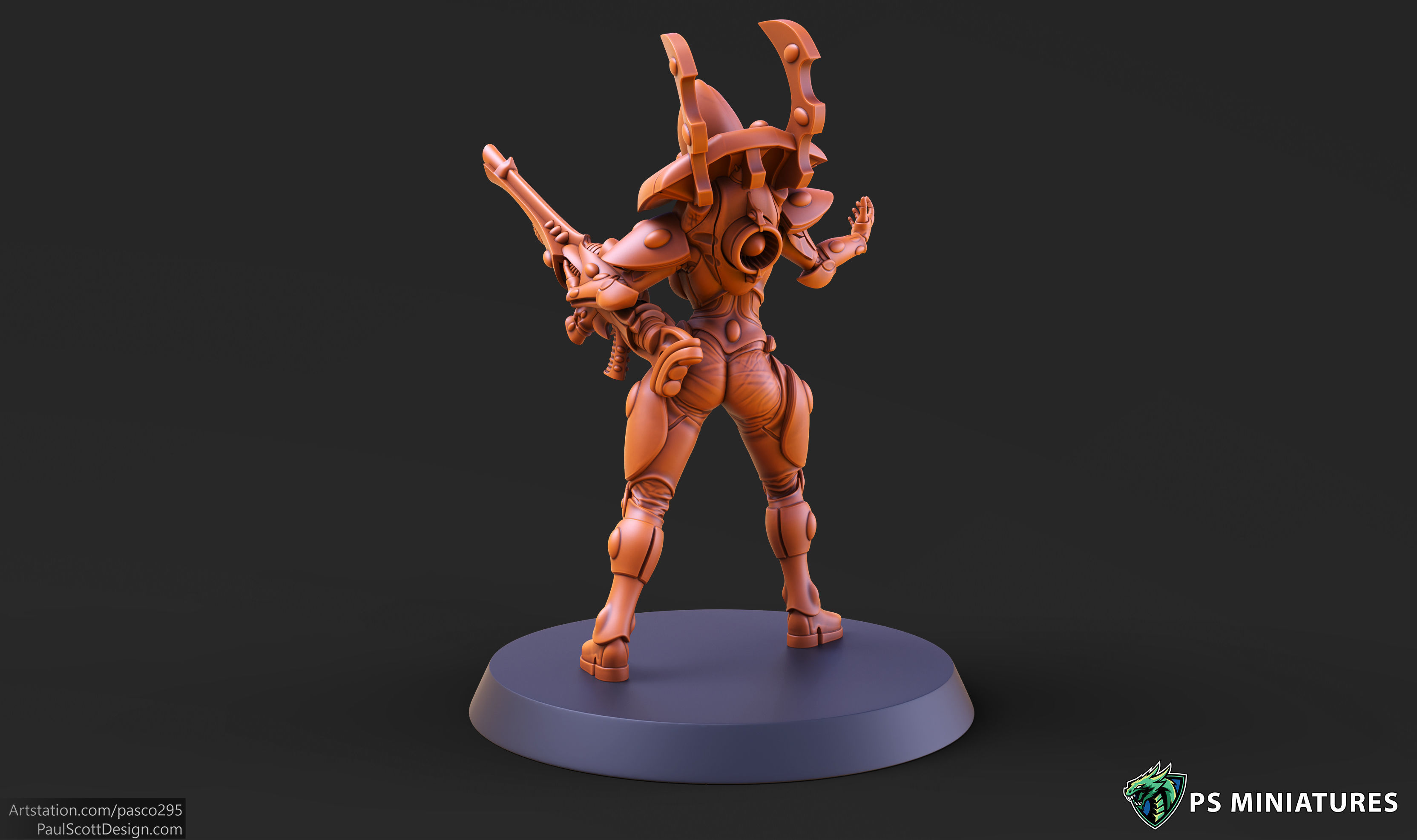 Elf Female Soldiers Bundle  40 variants and Pinups 3D print model_58