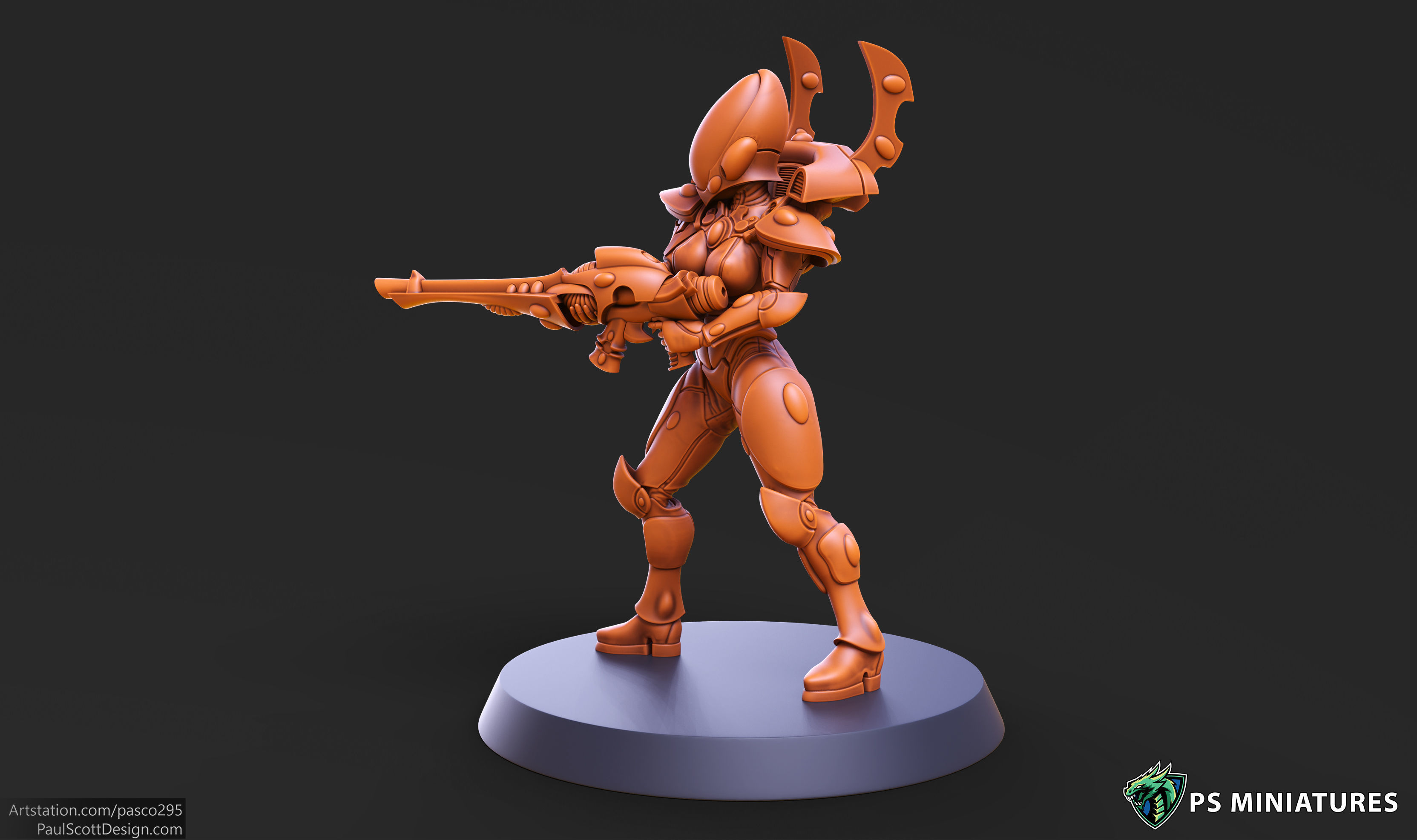 Elf Female Soldiers Bundle  40 variants and Pinups 3D print model_60