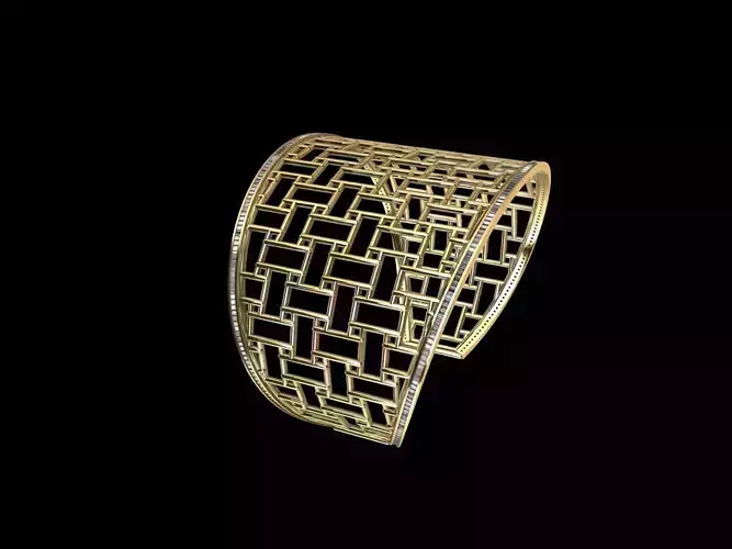 diamond jali bracelet