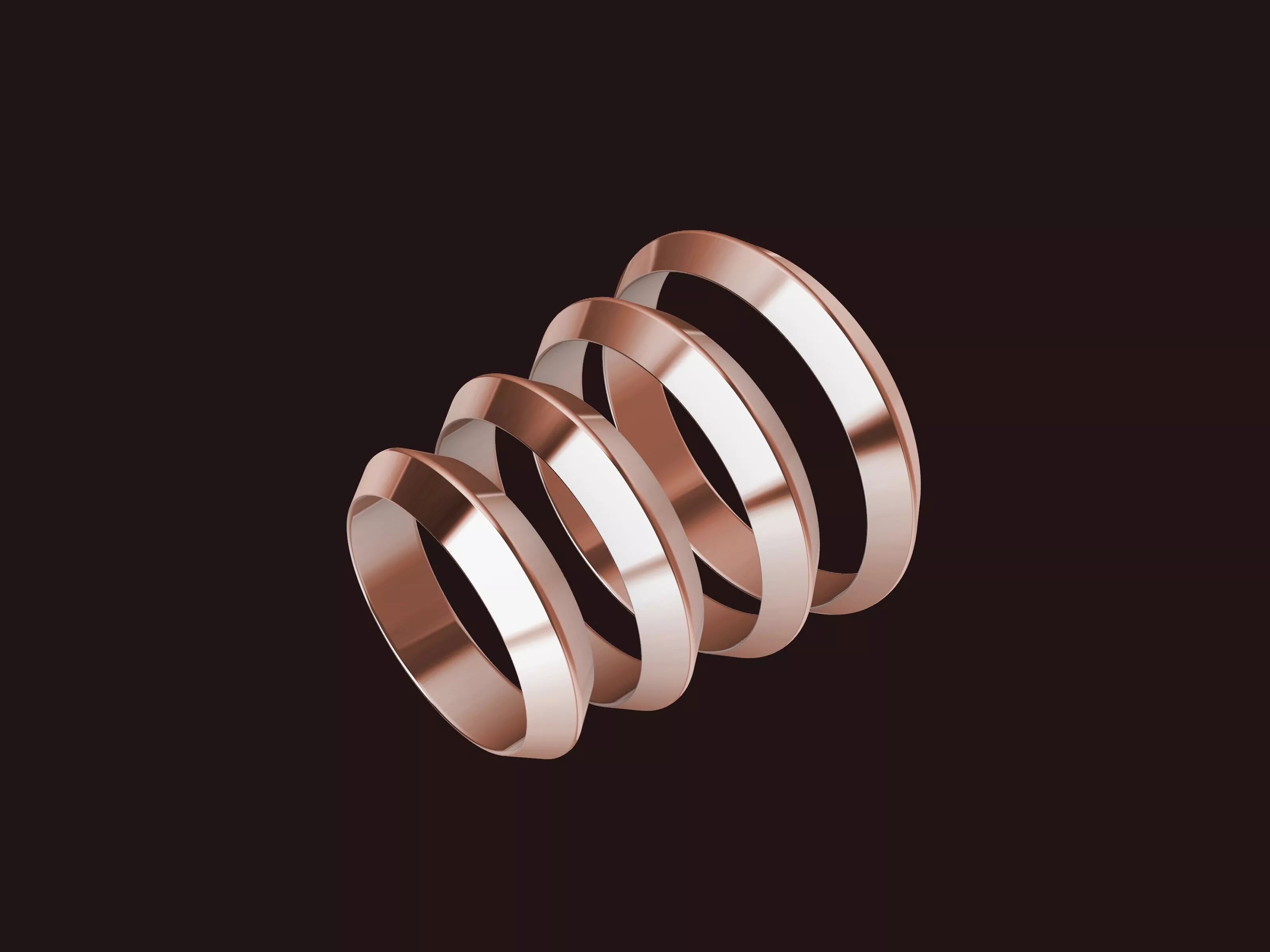 4 sizes wedding band 145stl verified 3D print model