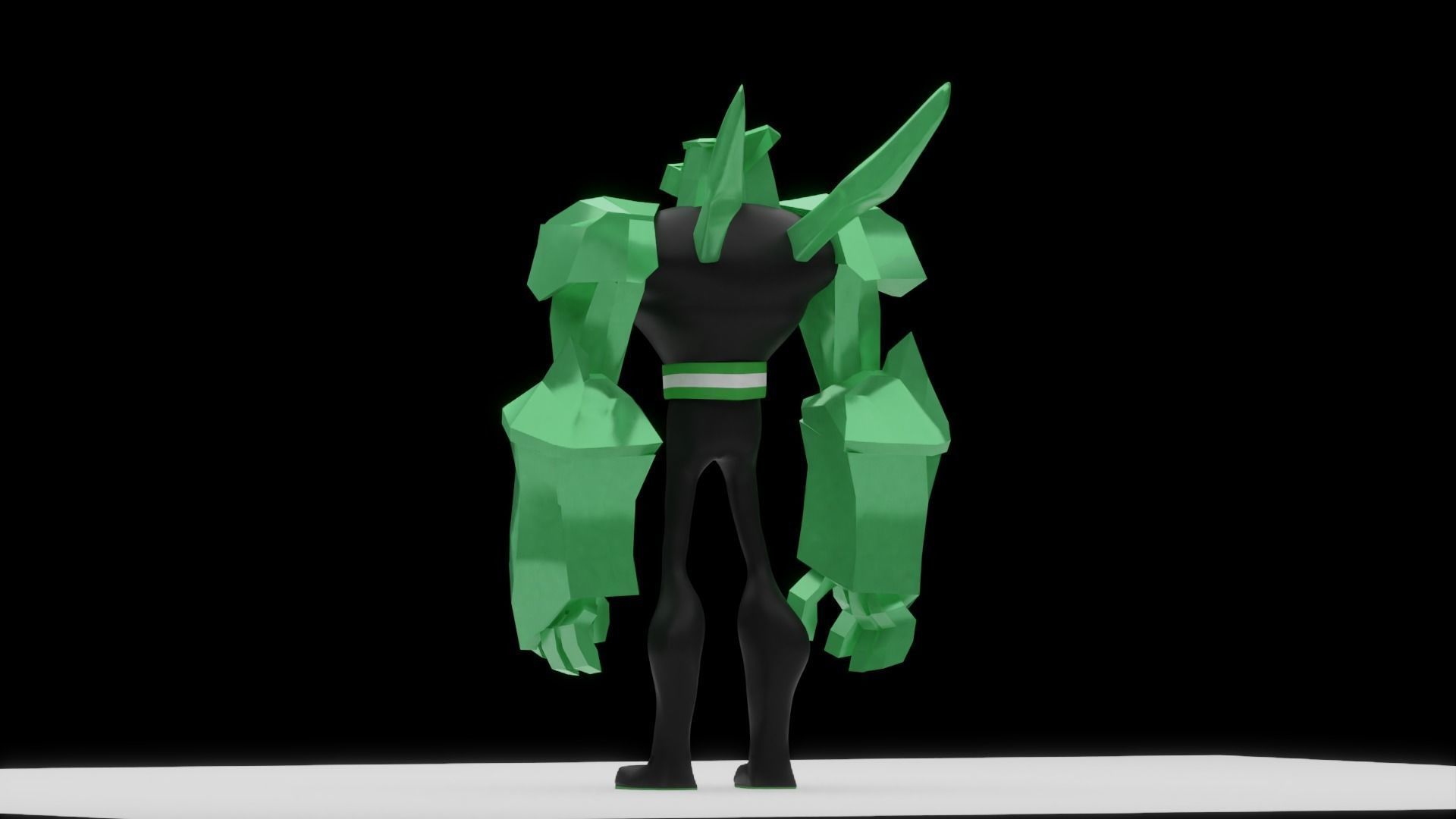 Ben-10 Diamond head Low-poly 3D model_4