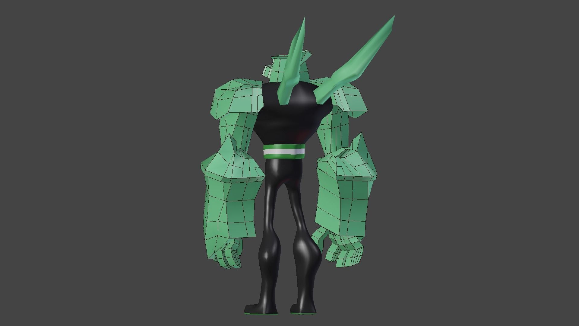Ben-10 Diamond head Low-poly 3D model_5