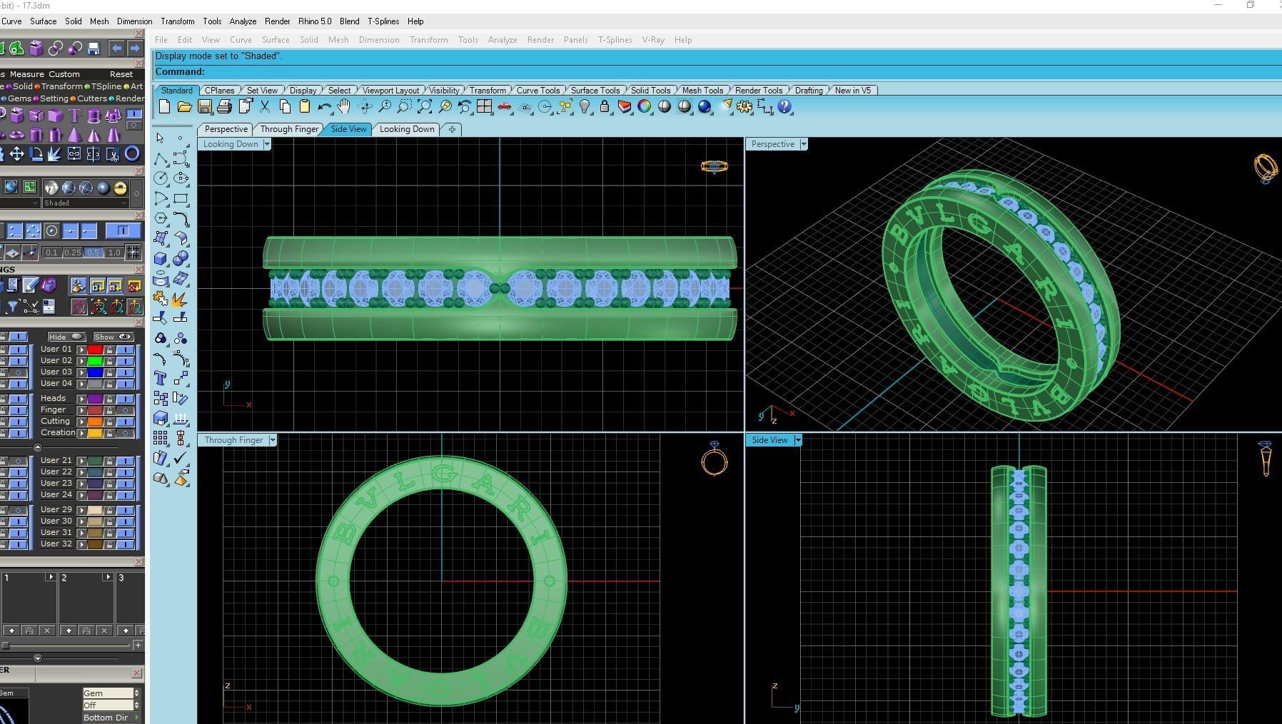  Bzero Style Ring 3D print model_5