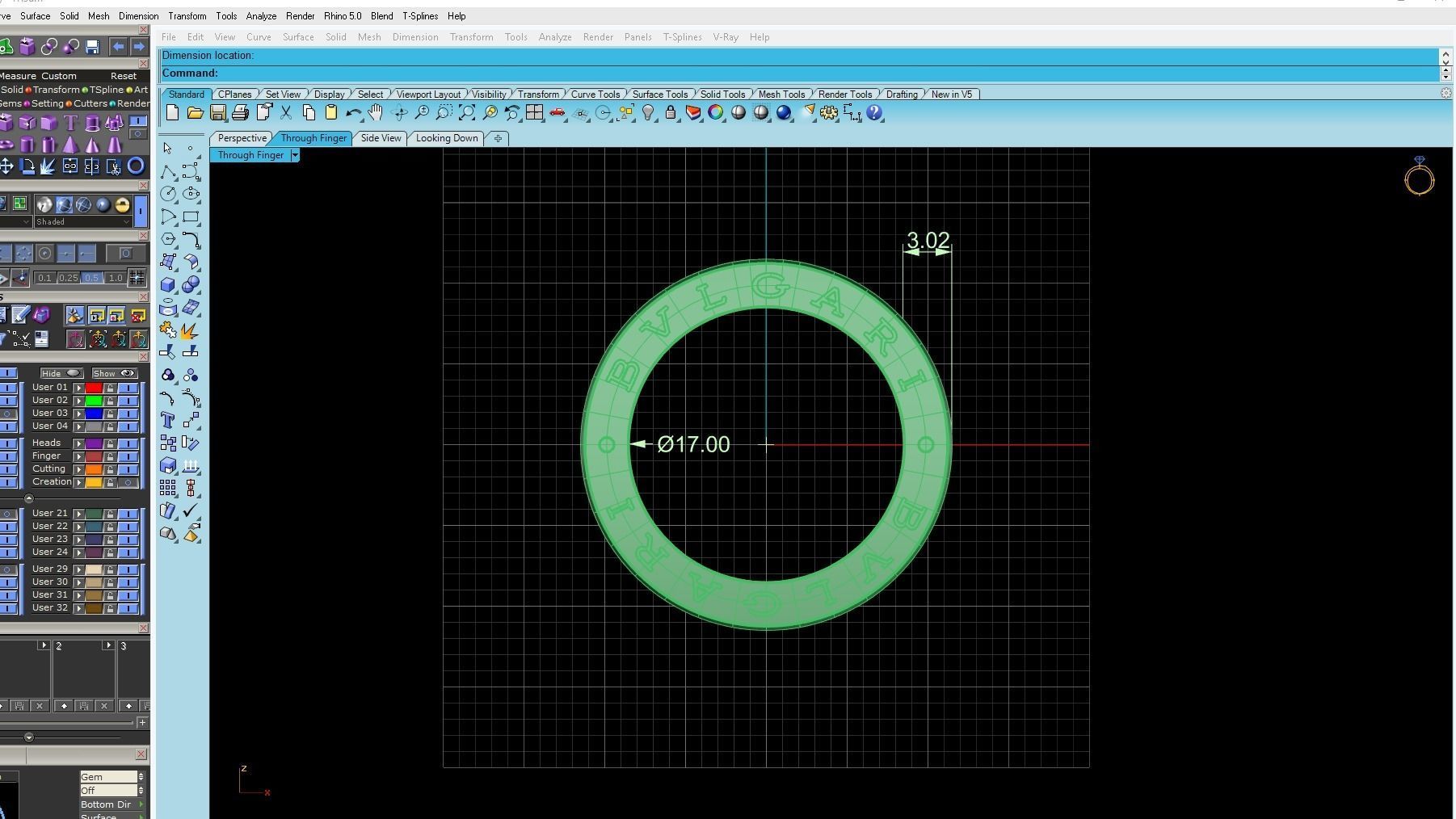  Bzero Style Ring 3D print model_3