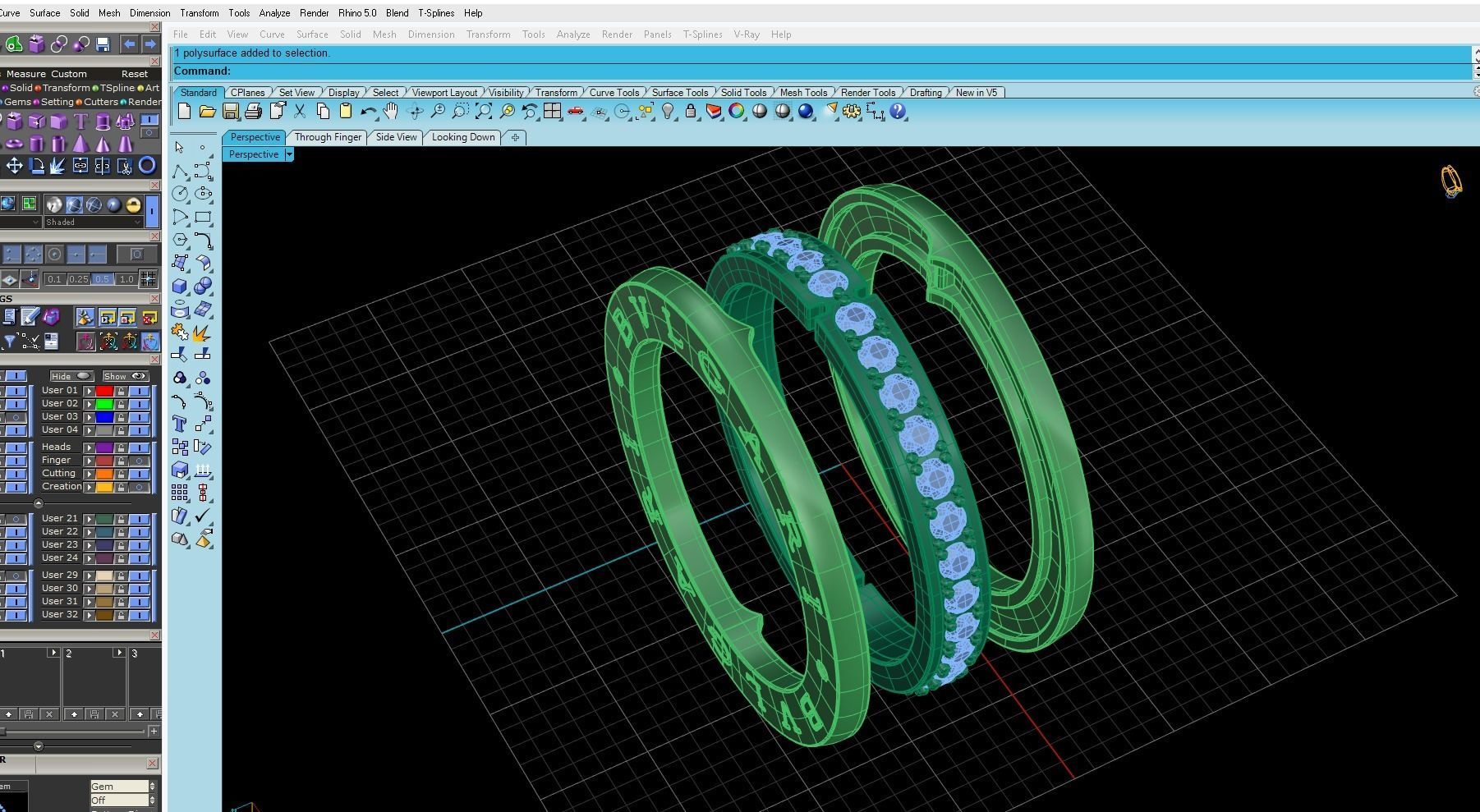  Bzero Style Ring 3D print model_4