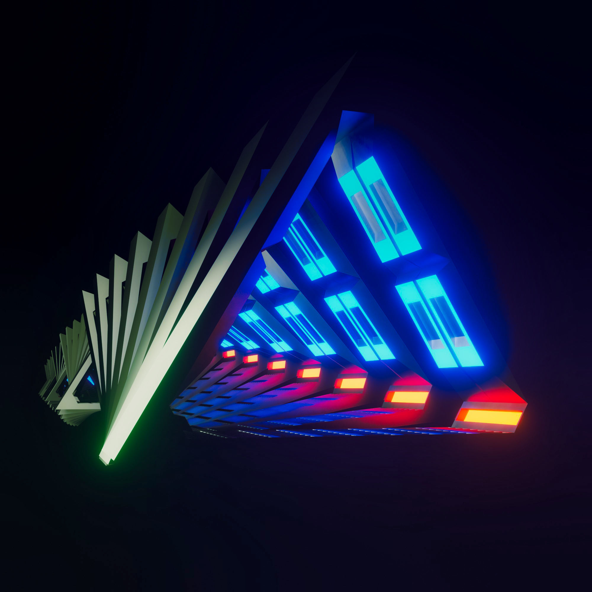 futuristic backgrounds  3D Model Collection_9