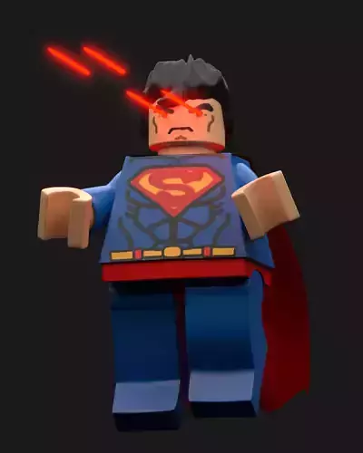 lego-superman lego superman Low-poly 3D model