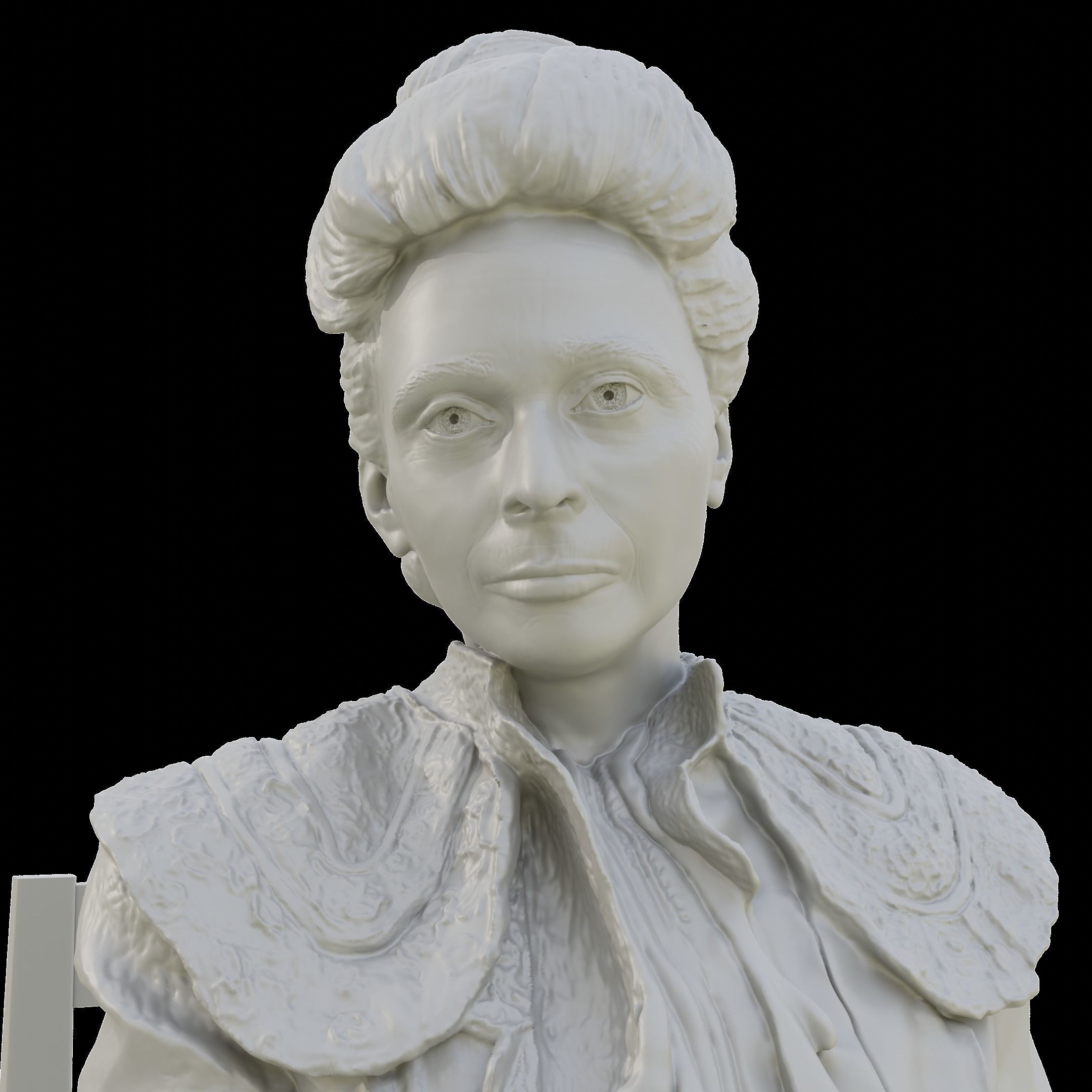 Sitting woman Sculpture 3D printing 3D print model_1