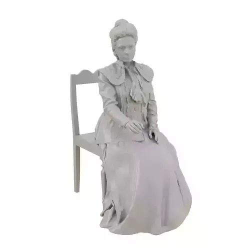 Sitting woman Sculpture 3D printing