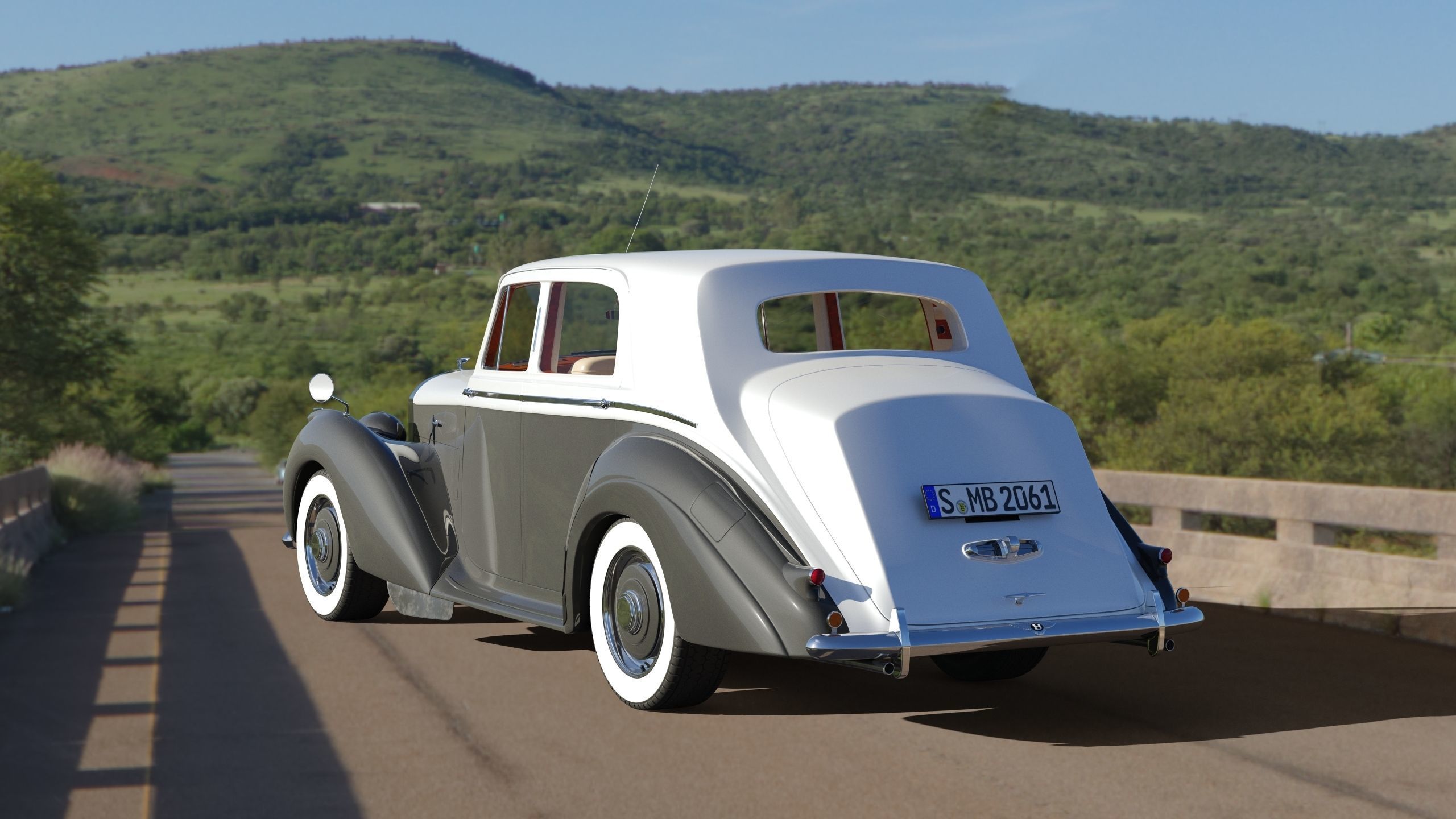 Bentley R Type 1953 3D model_10