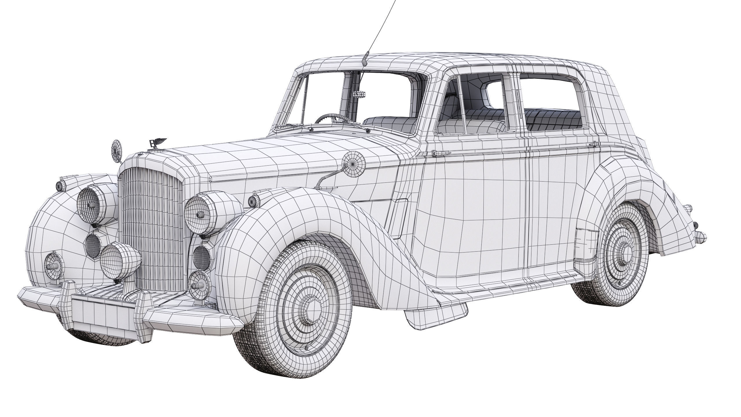Bentley R Type 1953 3D model_12