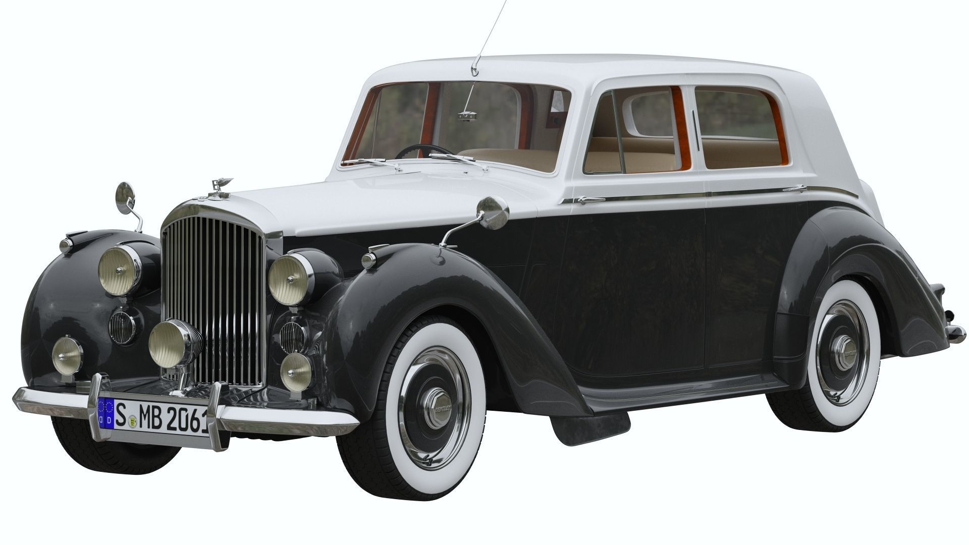 Bentley R Type 1953 3D model_1