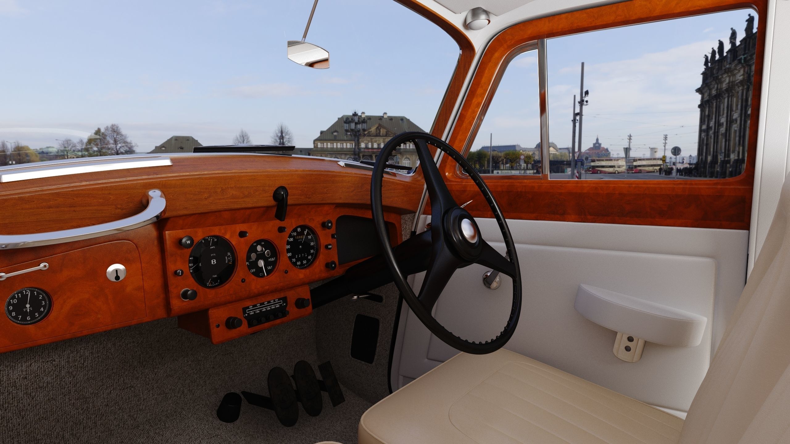 Bentley R Type 1953 3D model_8