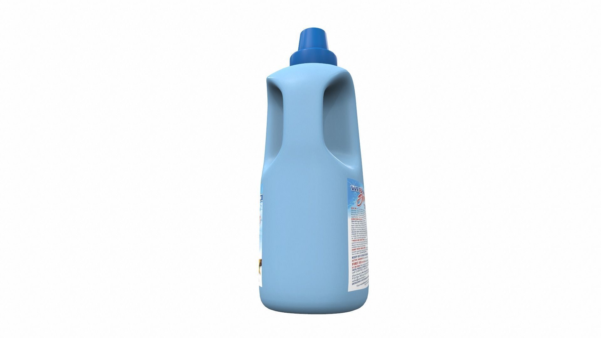 Cleaner bottle wet 3D model_4