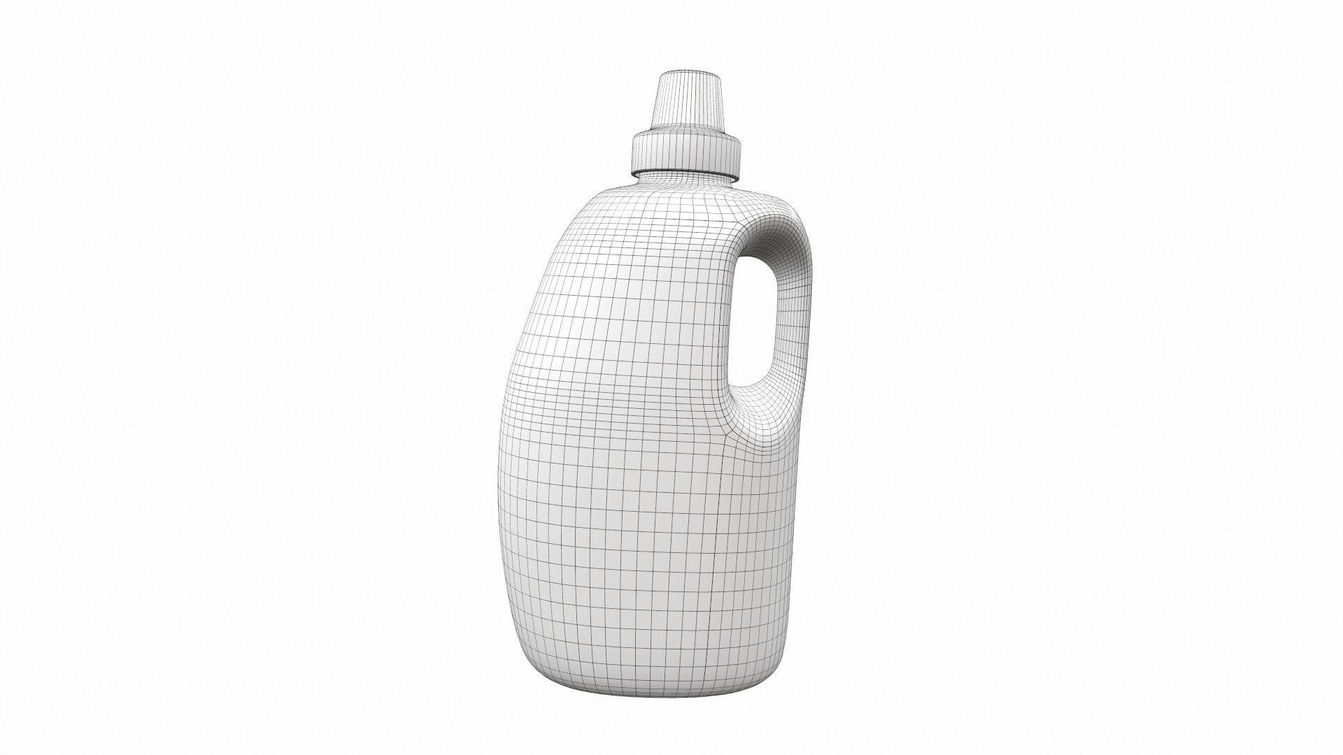 Cleaner bottle wet 3D model_14