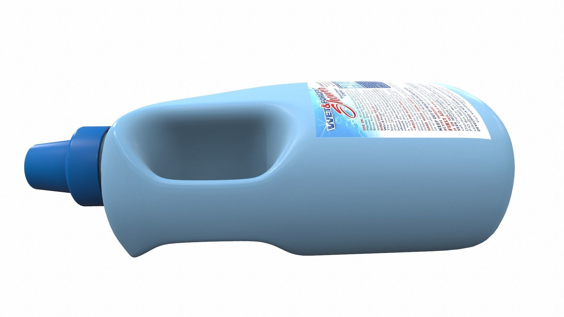 Cleaner bottle wet 3D model_10