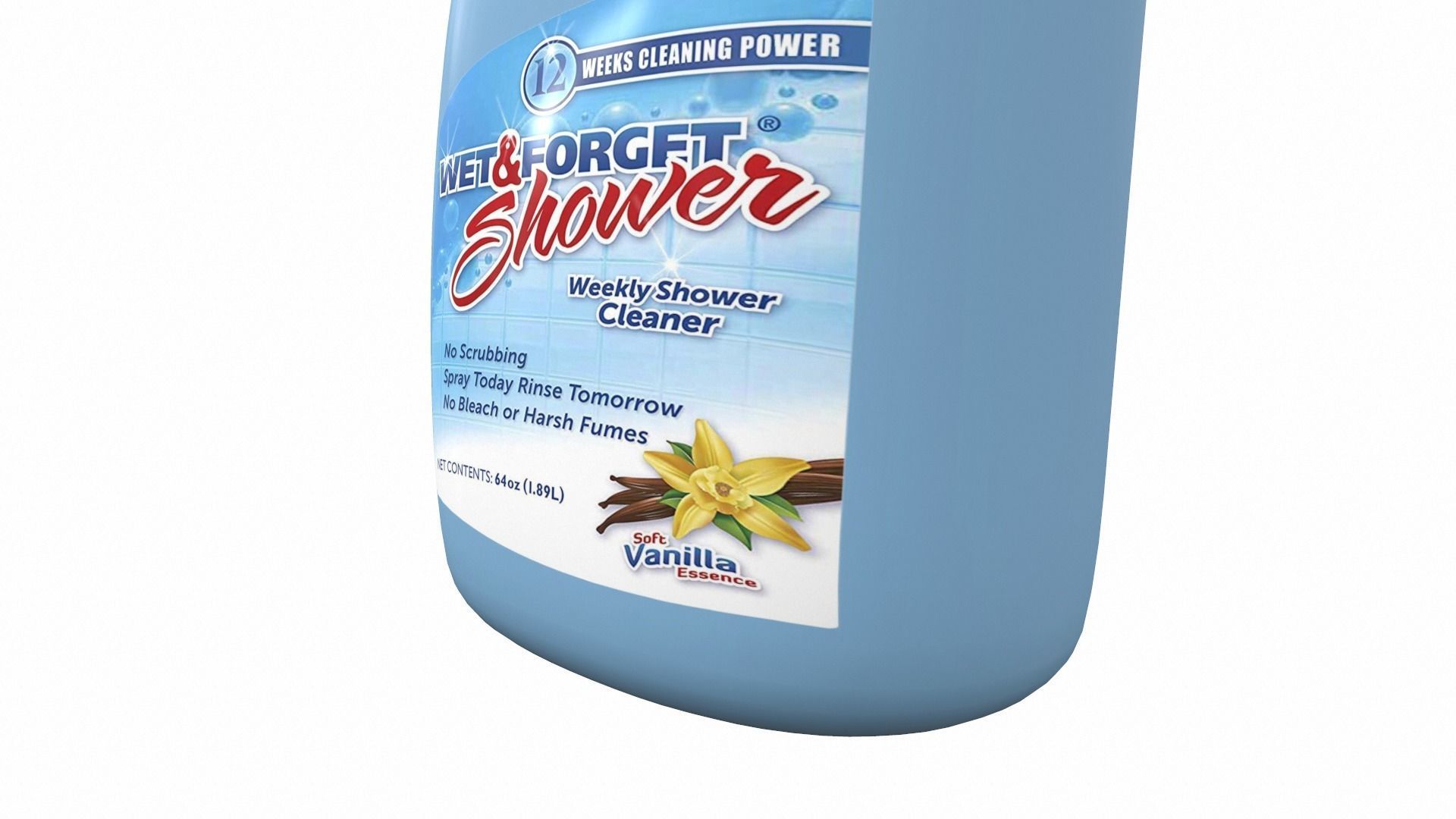 Cleaner bottle wet 3D model_11