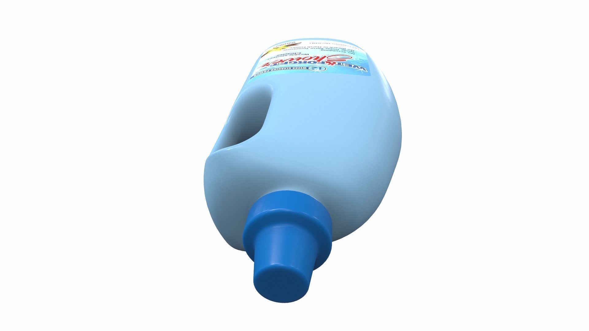 Cleaner bottle wet 3D model_6
