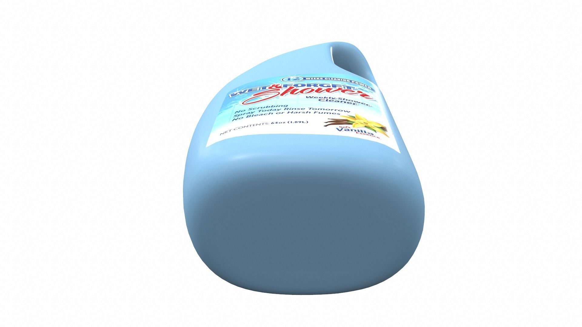 Cleaner bottle wet 3D model_5