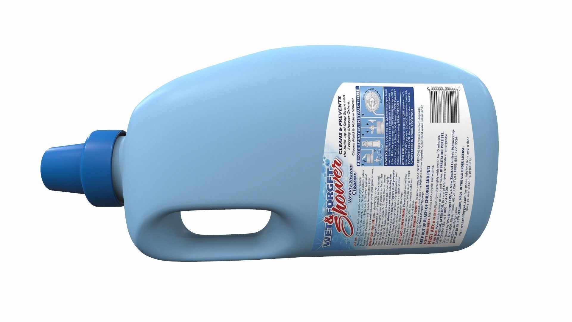 Cleaner bottle wet 3D model_9