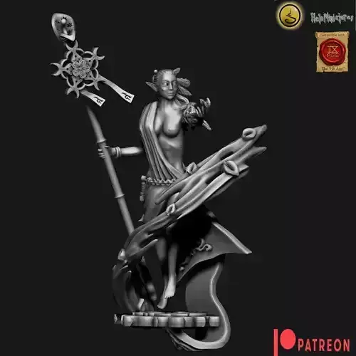 Highborn elves mage 3D print model