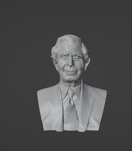 King Charles III 3D print model